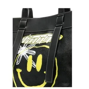 Leather Tote Bag Balenciaga Smiley Face Bag Ganni Bags Ganni